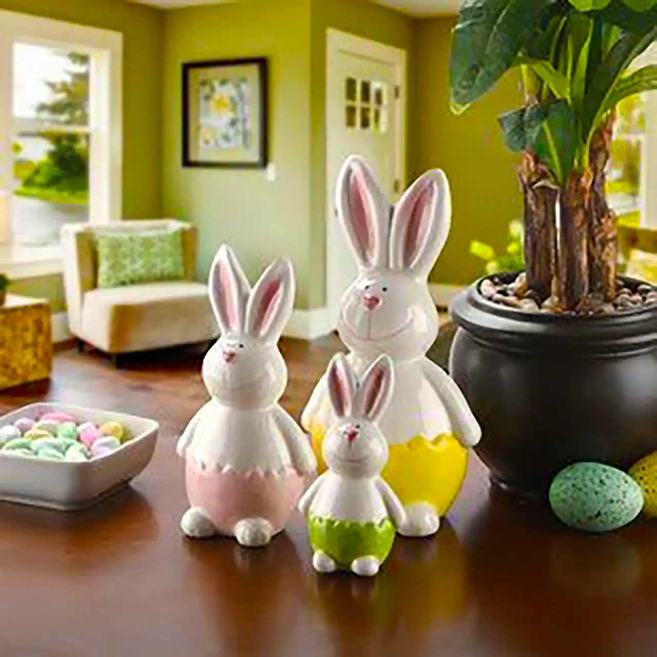 مجسمه خرگوش بازیگوش