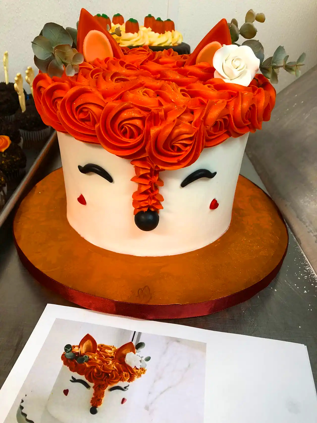 کیک فانتزی رنگی خاص روباه