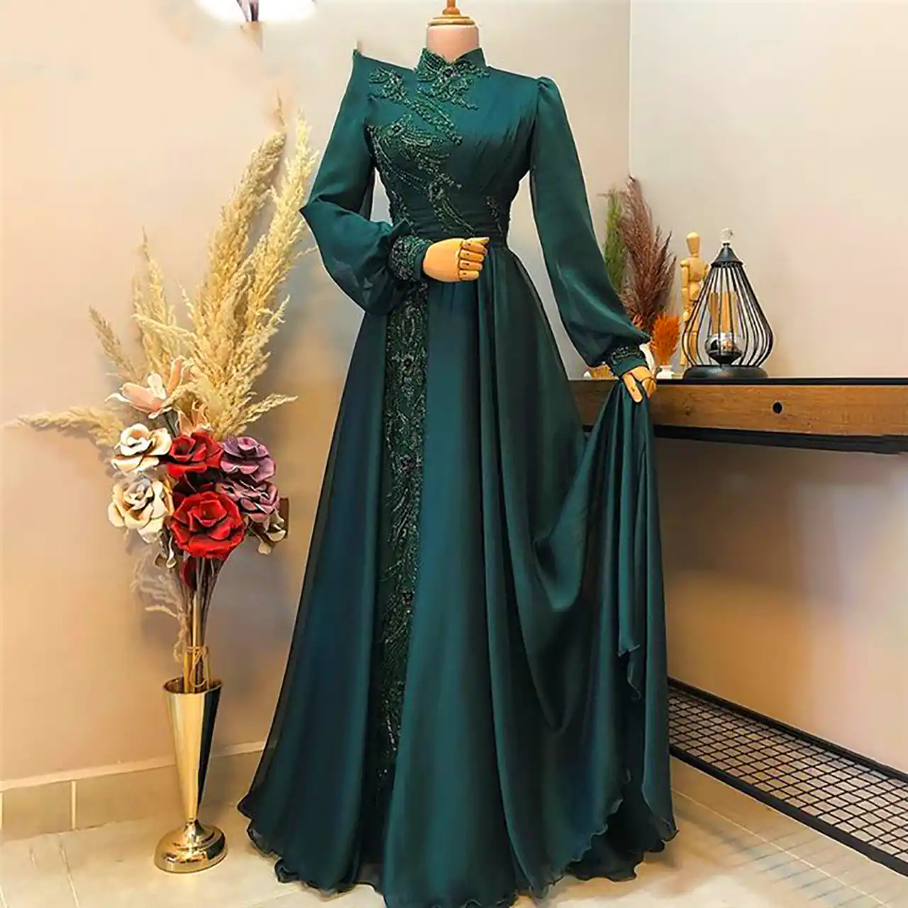 پیراهن مجلسی کله غازی شیک