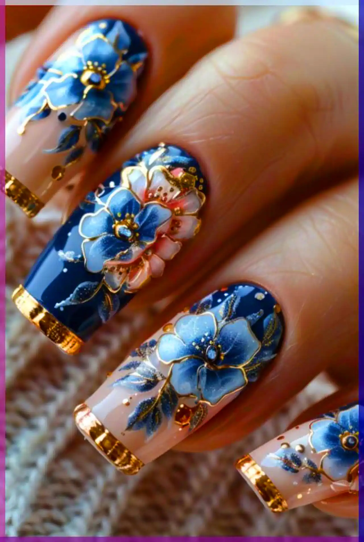 طرح ناخن گلگلی زیبا