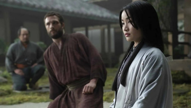 تودا ماریکو در کنار جان بلک ثورن در سریال shogun