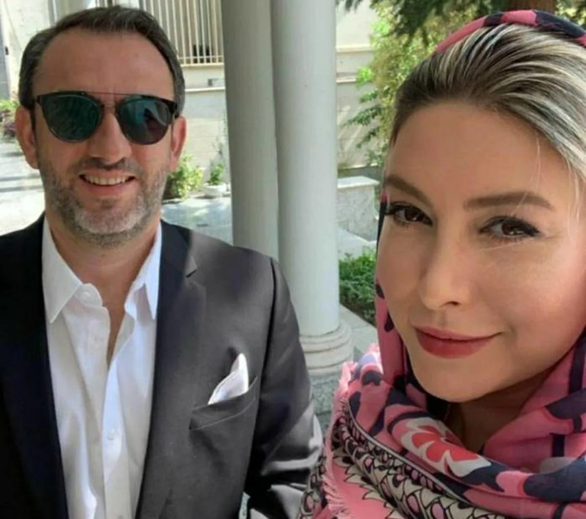 فریبا نادری و همسرش مهرداد طباطبایی