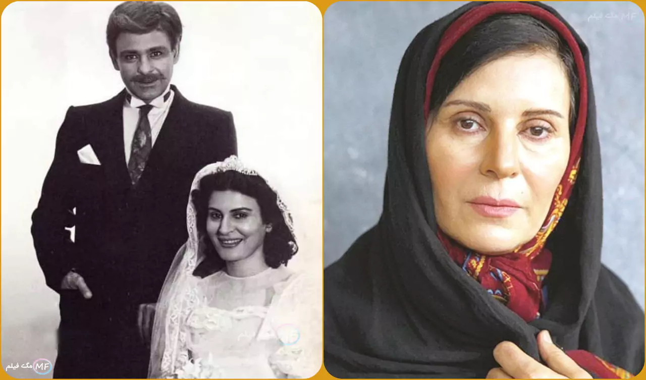 عکس قدیمی از گلچهره سجادیه در کنار رضا بابک