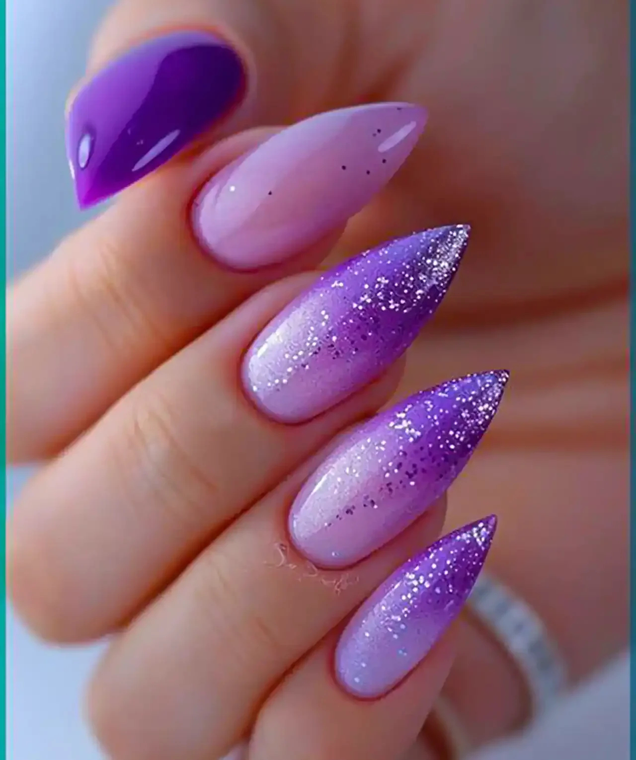 مدل لاک بنفش + زیباترین مدل های لاک بنفش ترند امسال بسیار کیوت و خوشگل