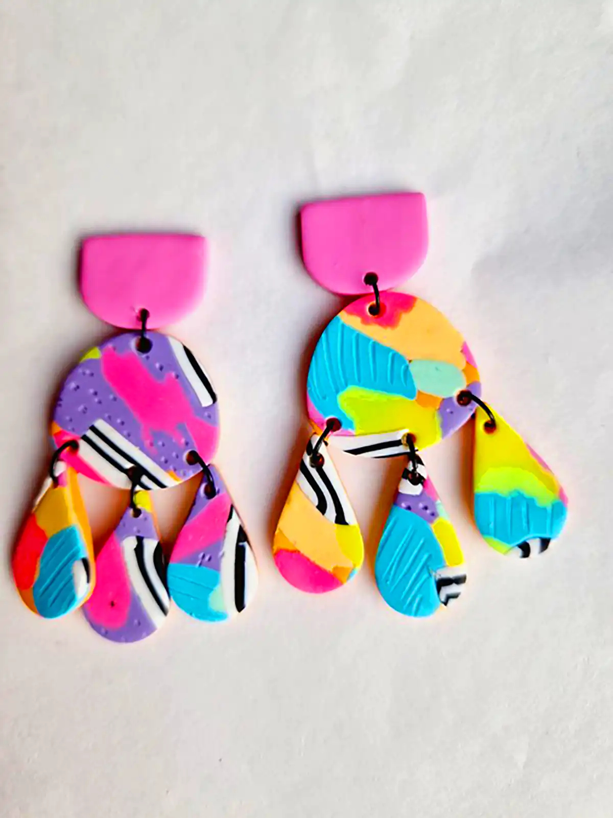 گوشواره رنگی رنگی فانتزی