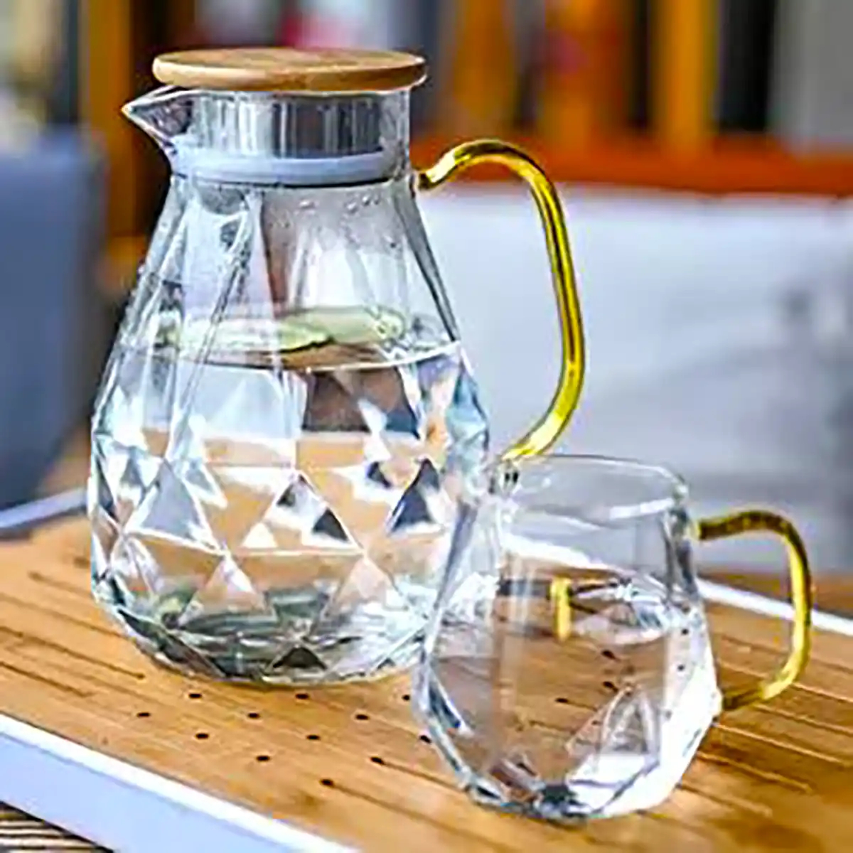 پارچ و لیوان شیشه ای لوکس