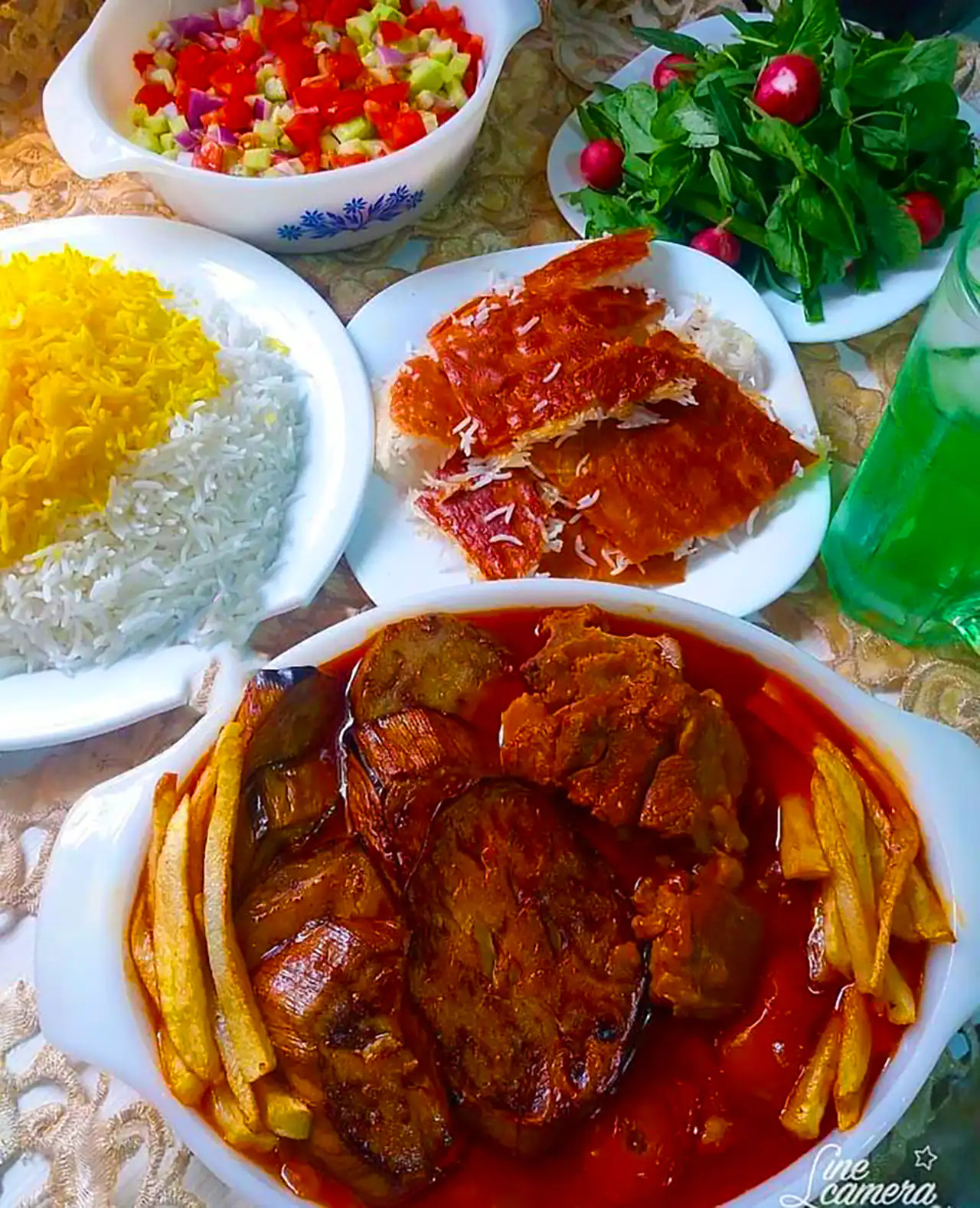 ایده سرو خورشت بادمجان