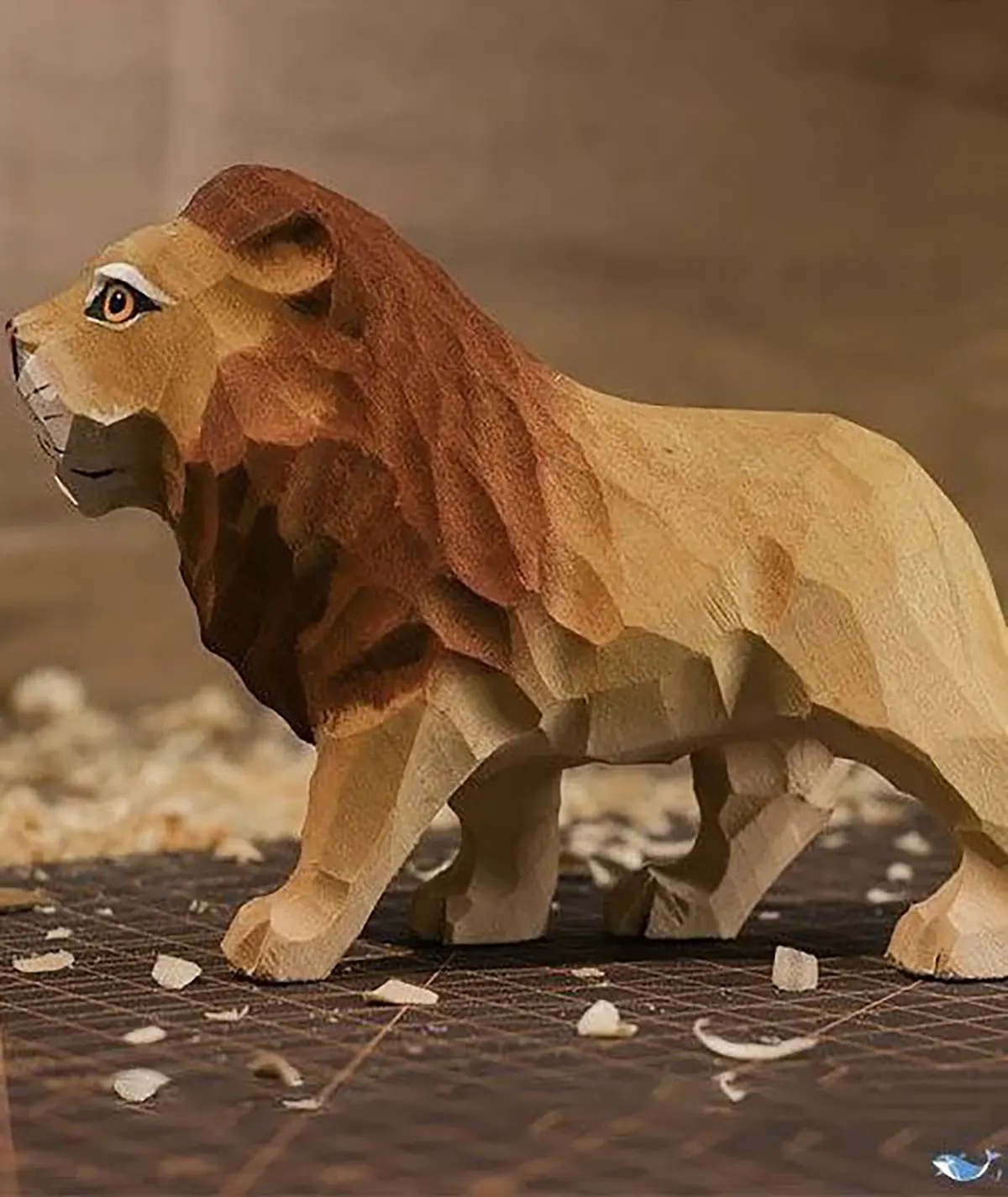 مجسمه چوبی مینیمال و کوچیک