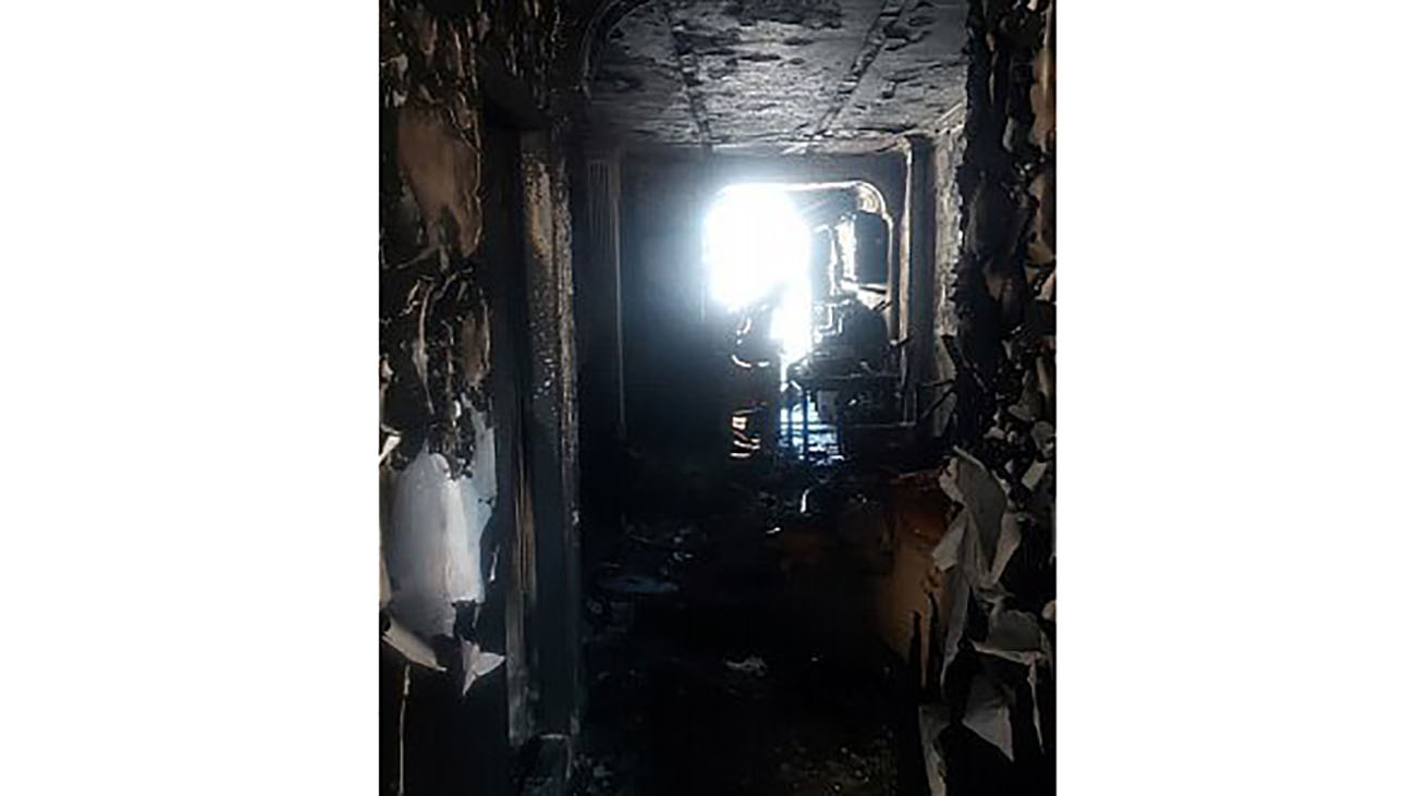 آتش سوزی هولناک یک خانه در میدان تسلیحات تهران