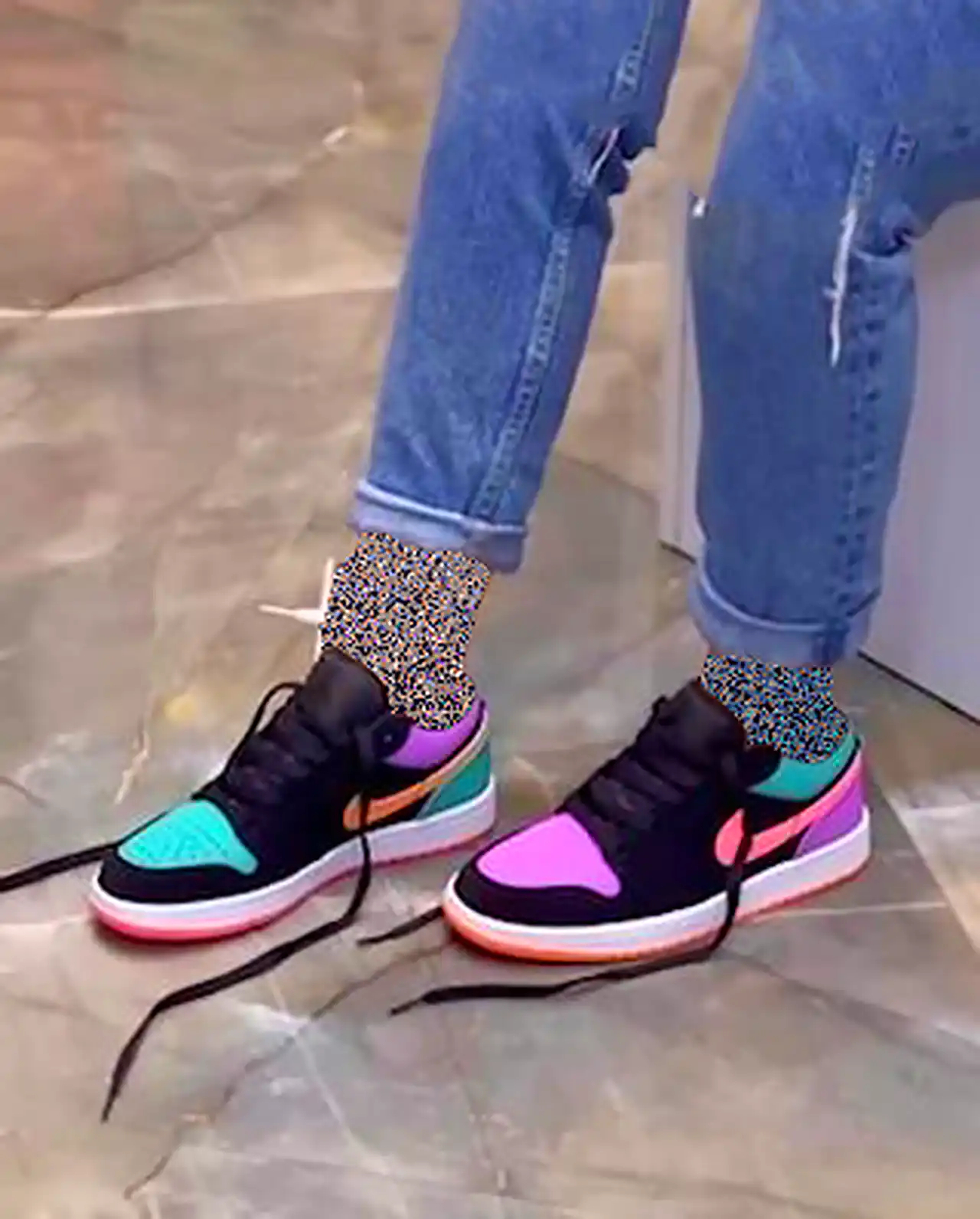 کتونی نایک جردن رنگی 