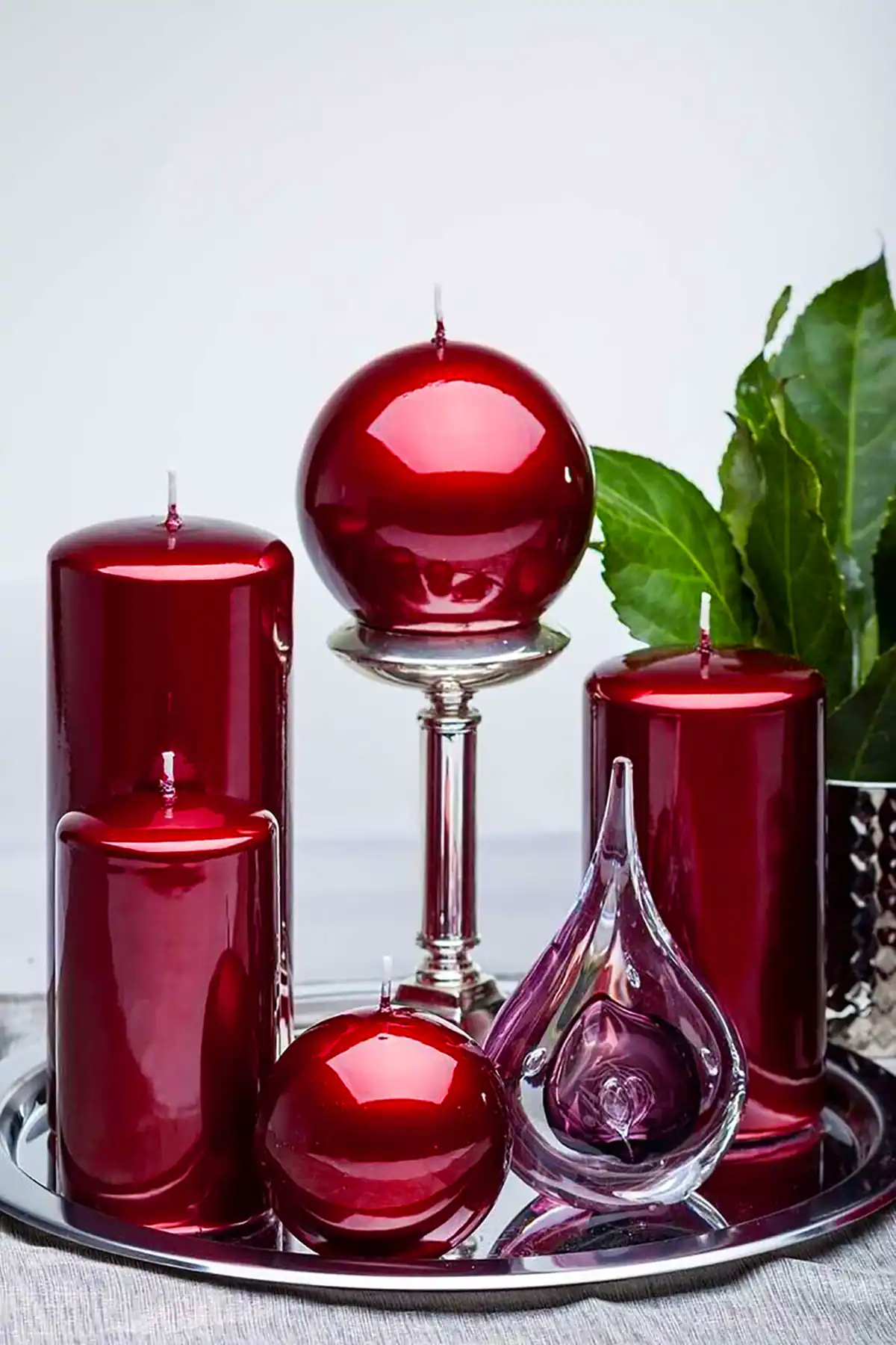 ست شمع براق اکلیلی