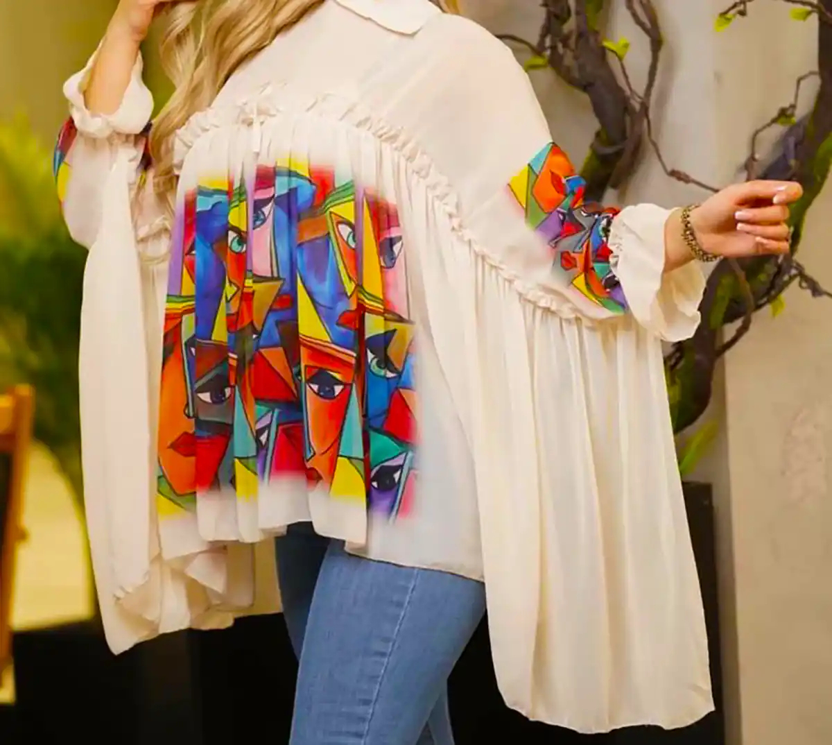 شومیز زنانه رنگارنگ