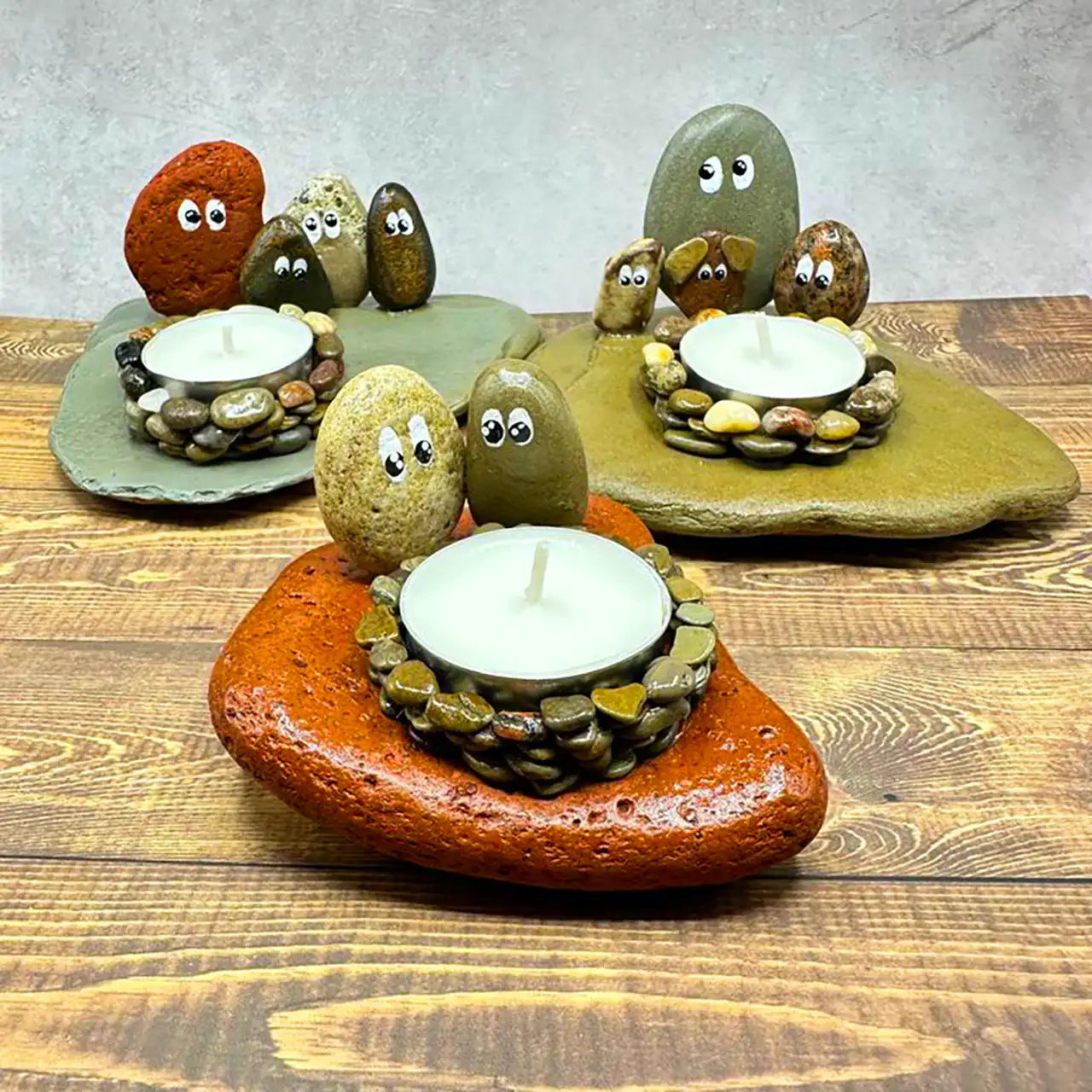 کاردستی خلاقانه با سنگ رودخانه