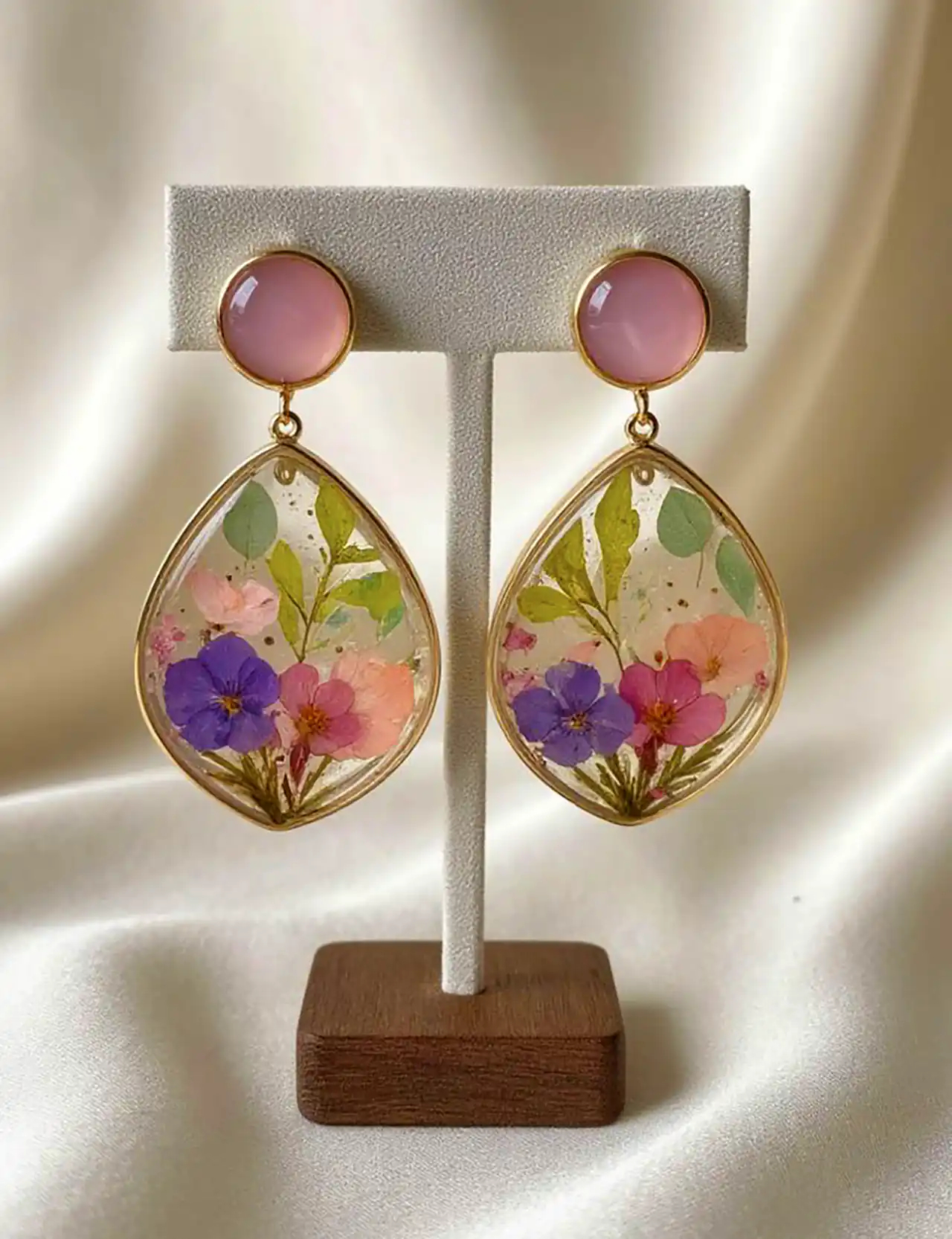 گوشواره رزین دست ساز