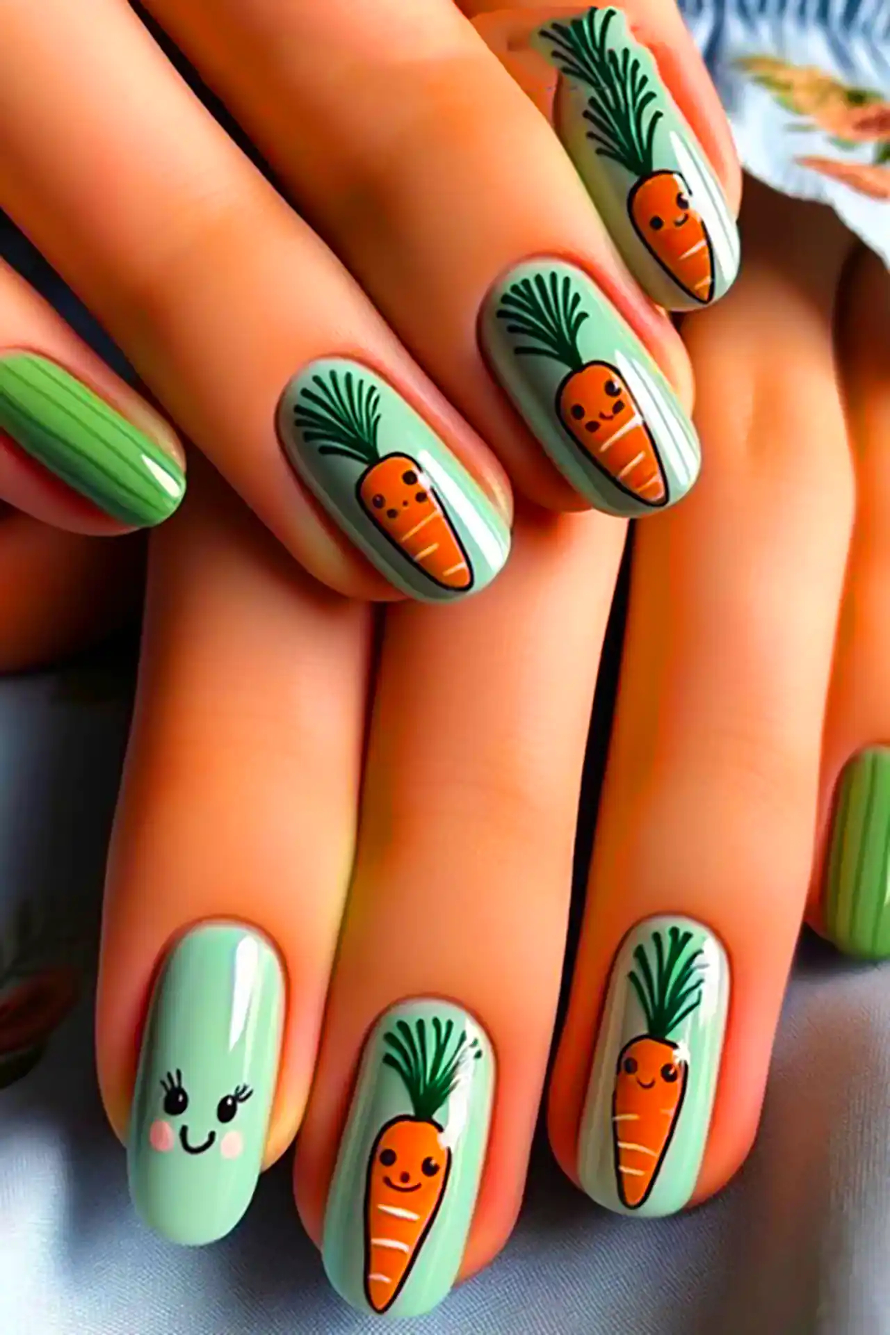 دیزاین ناخن خرگوشی بانمک