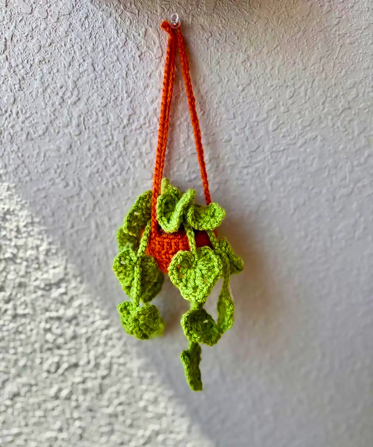 گلدان آویز بافتنی