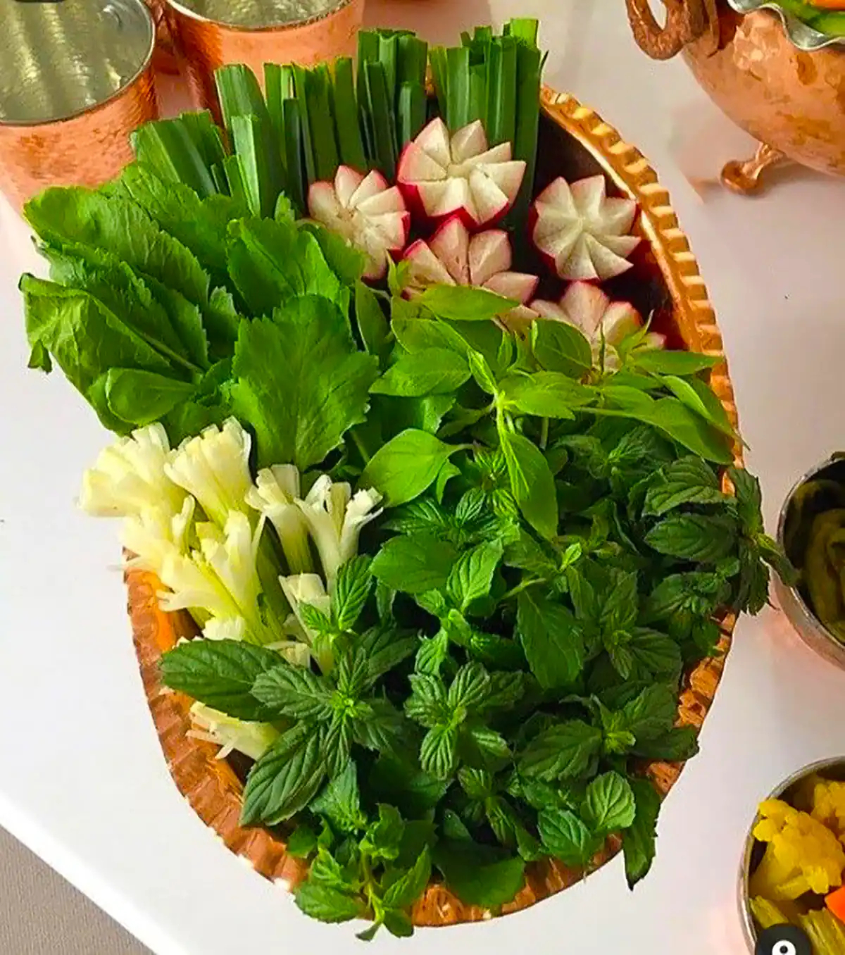 تزیین سبزی خوردن