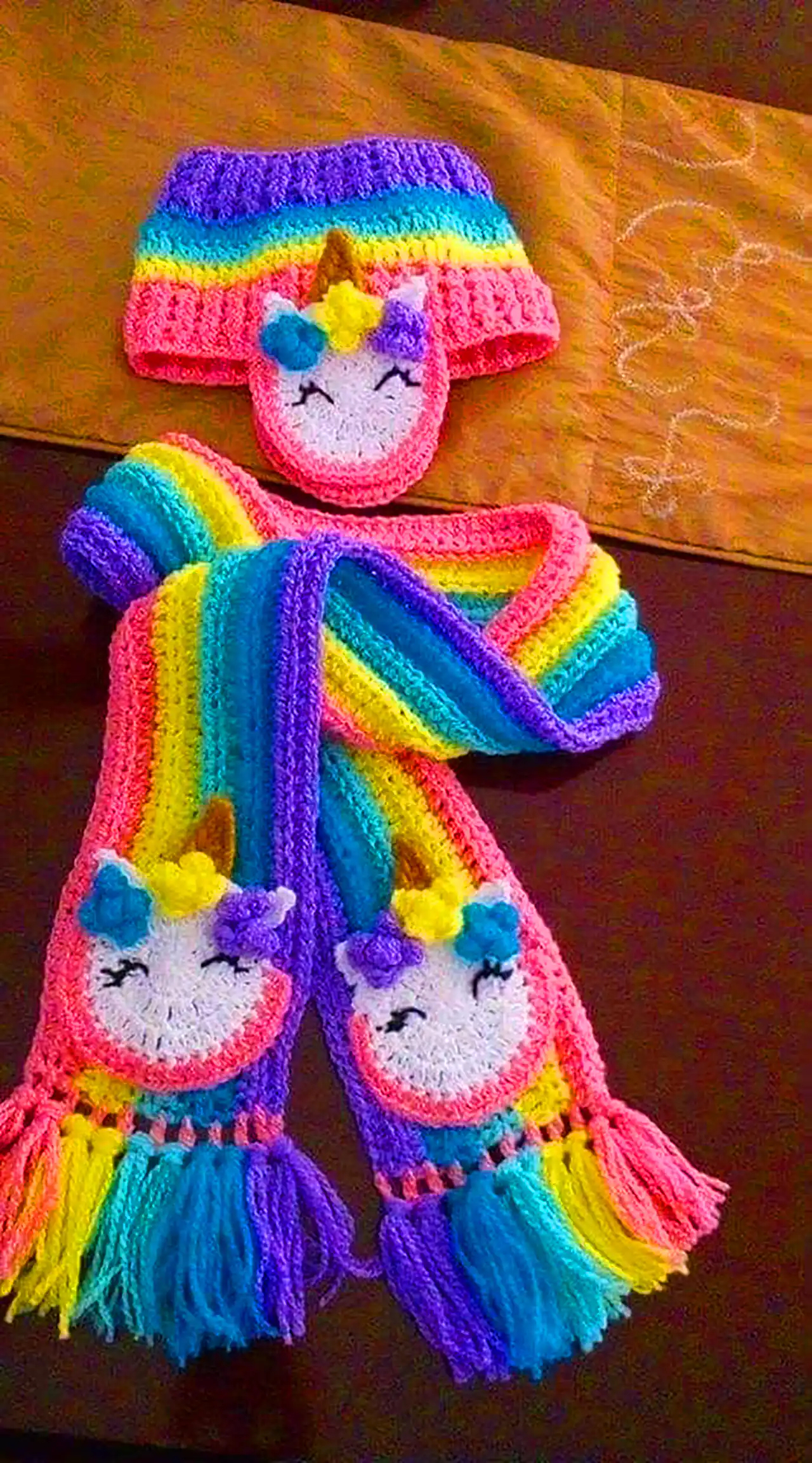 شال دستبافت فانتزی