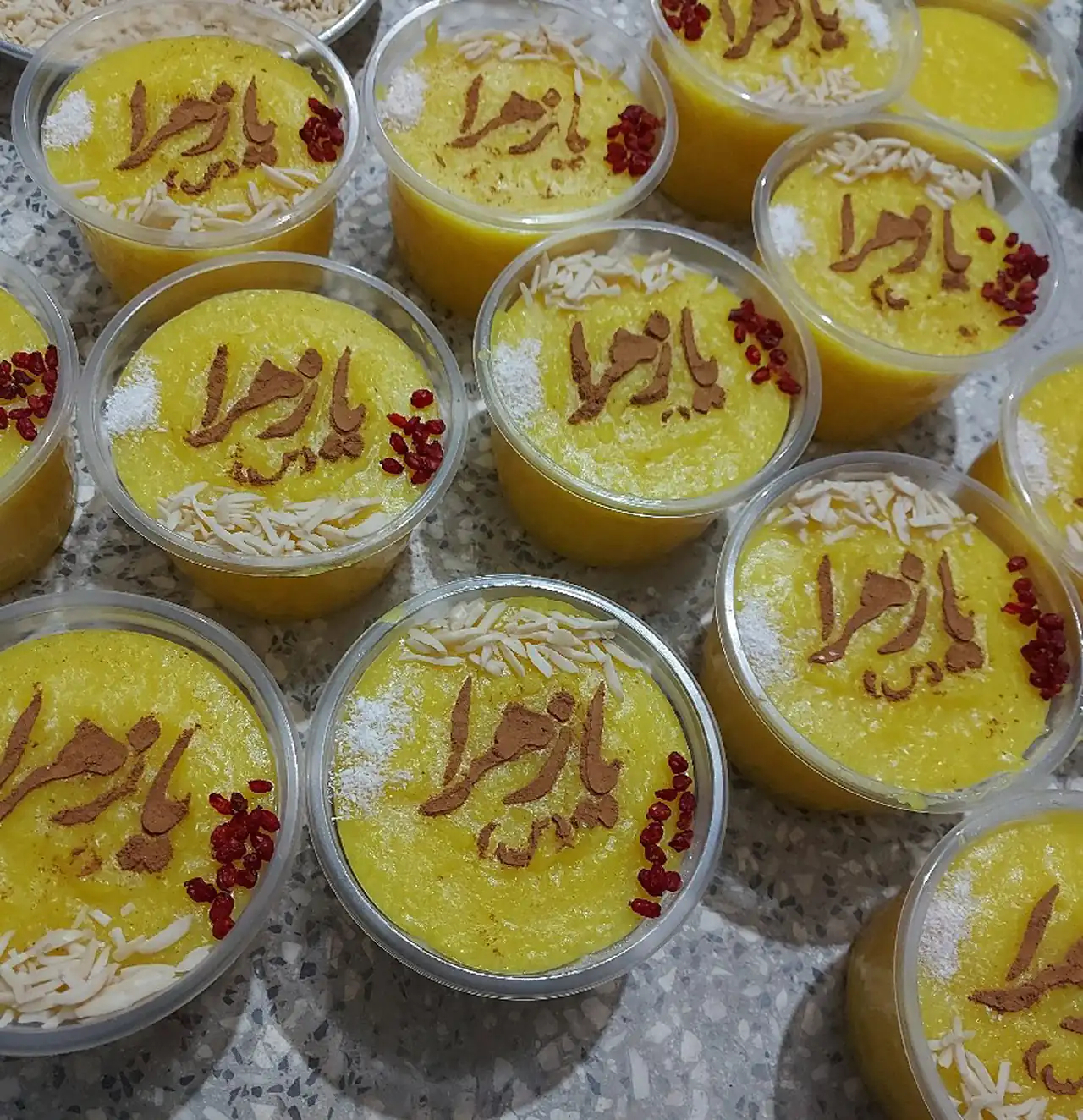 تزیین شله زرد برای ایام فاطمیه + بهترین ایده ها برای تزیین شله زرد برای ایام فاطمیه