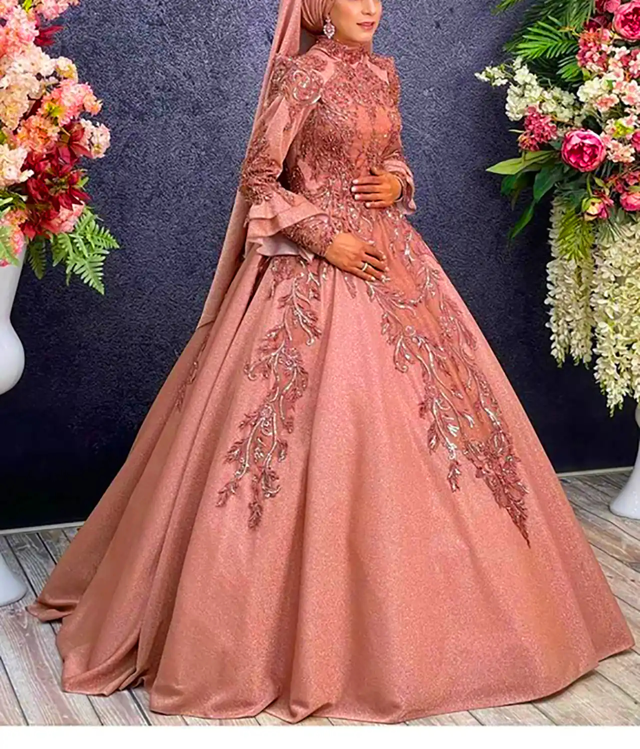 پیراهن عروس رنگی