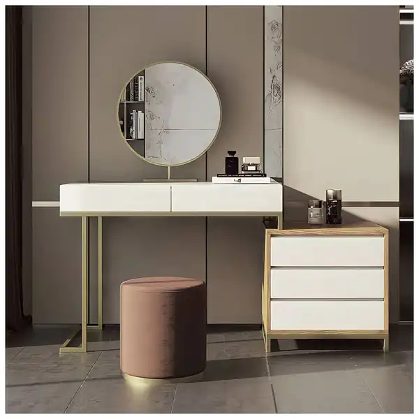 مدل میز آرایش چوبی سفید