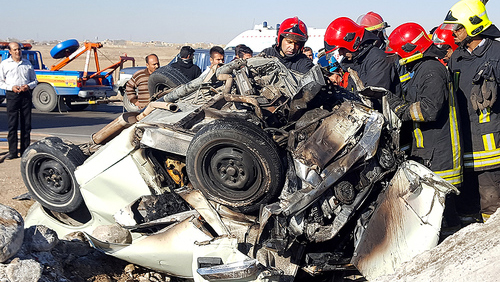 سانحه رانندگی با دو کشته در مشهد