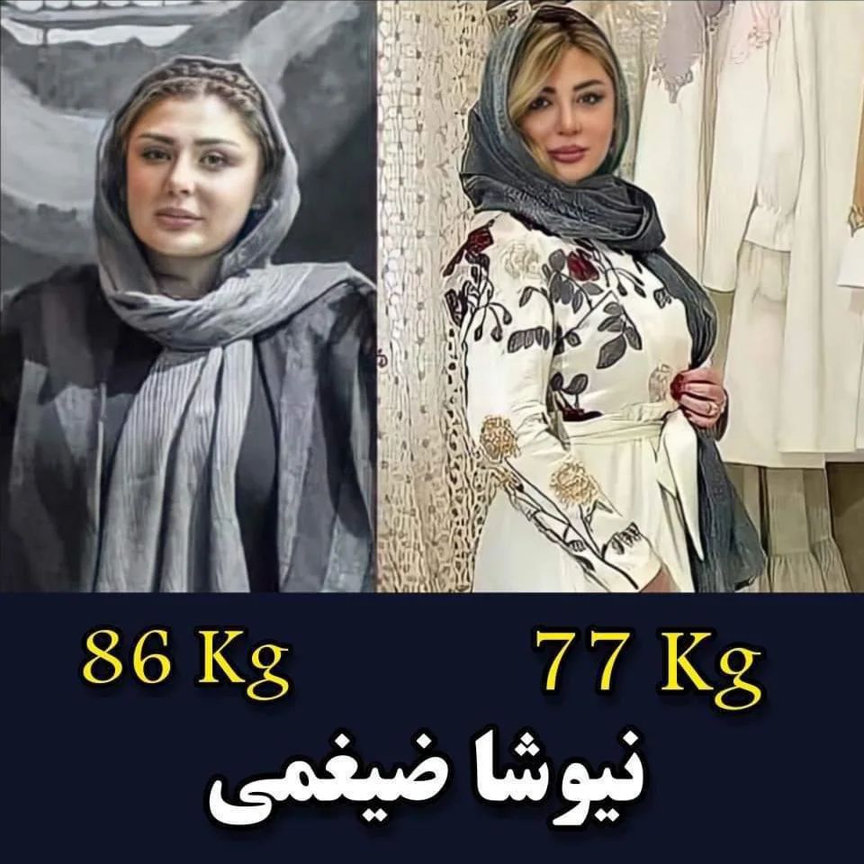 کاهش وزن بازیگران