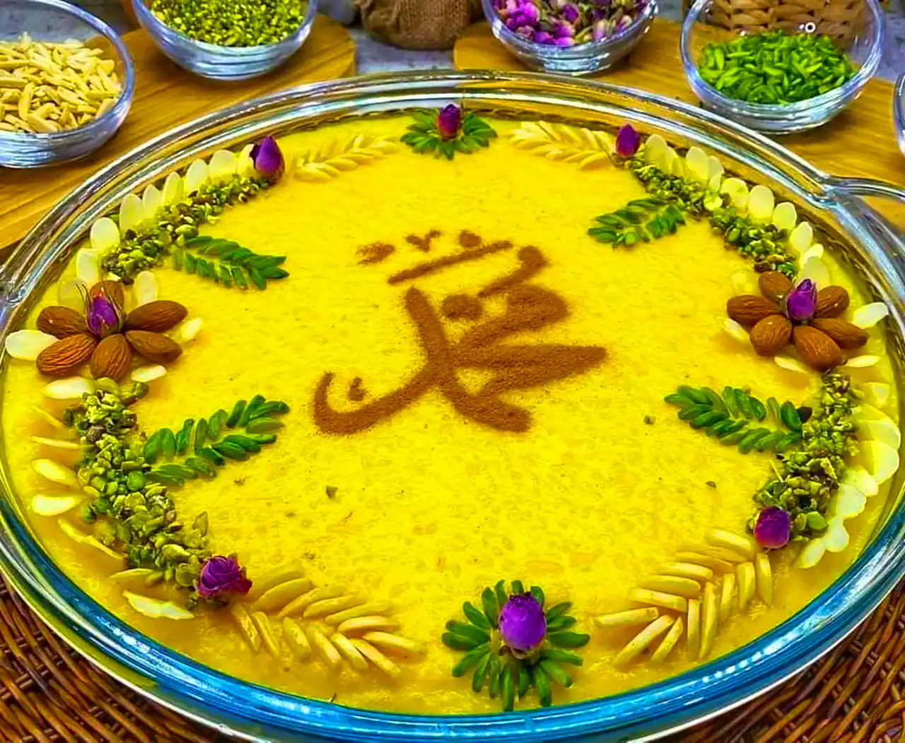 تزئین شله زرد مجلسی 