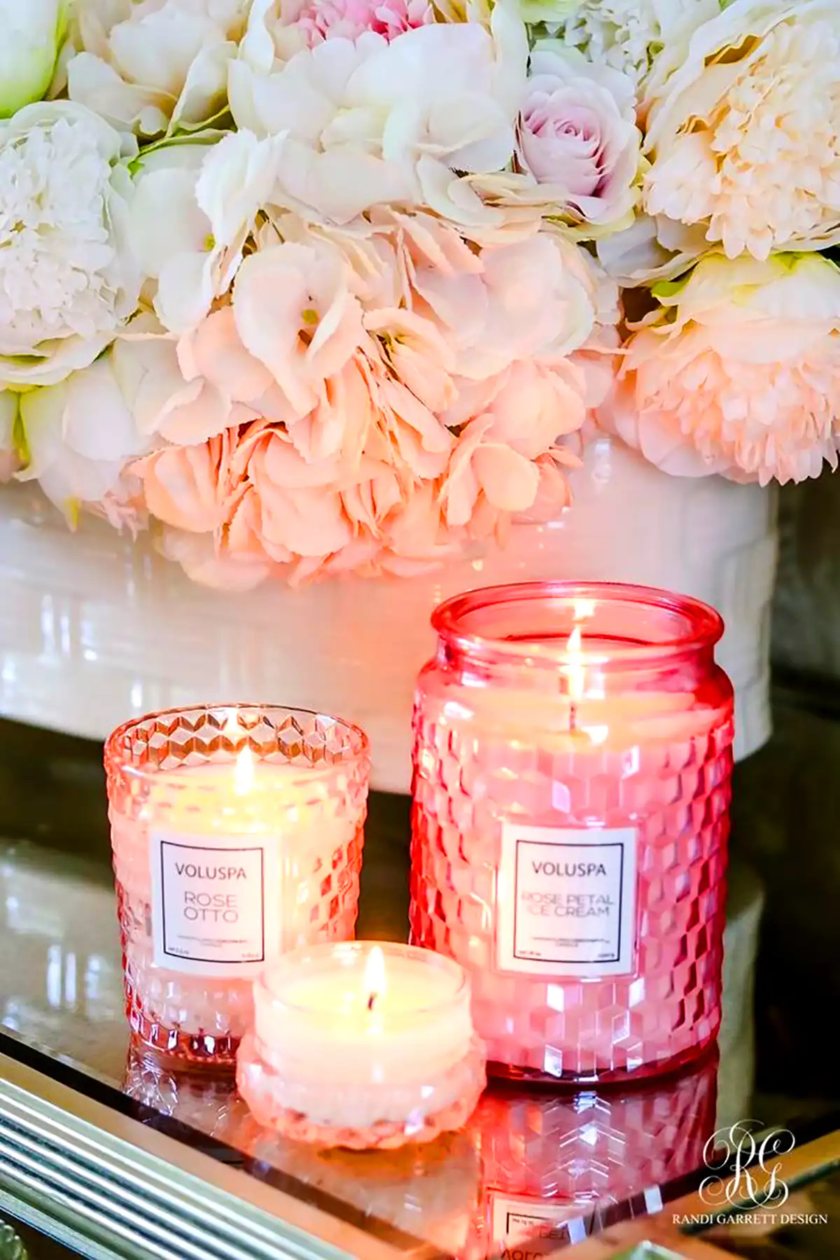 شمع شیشه ای معطر