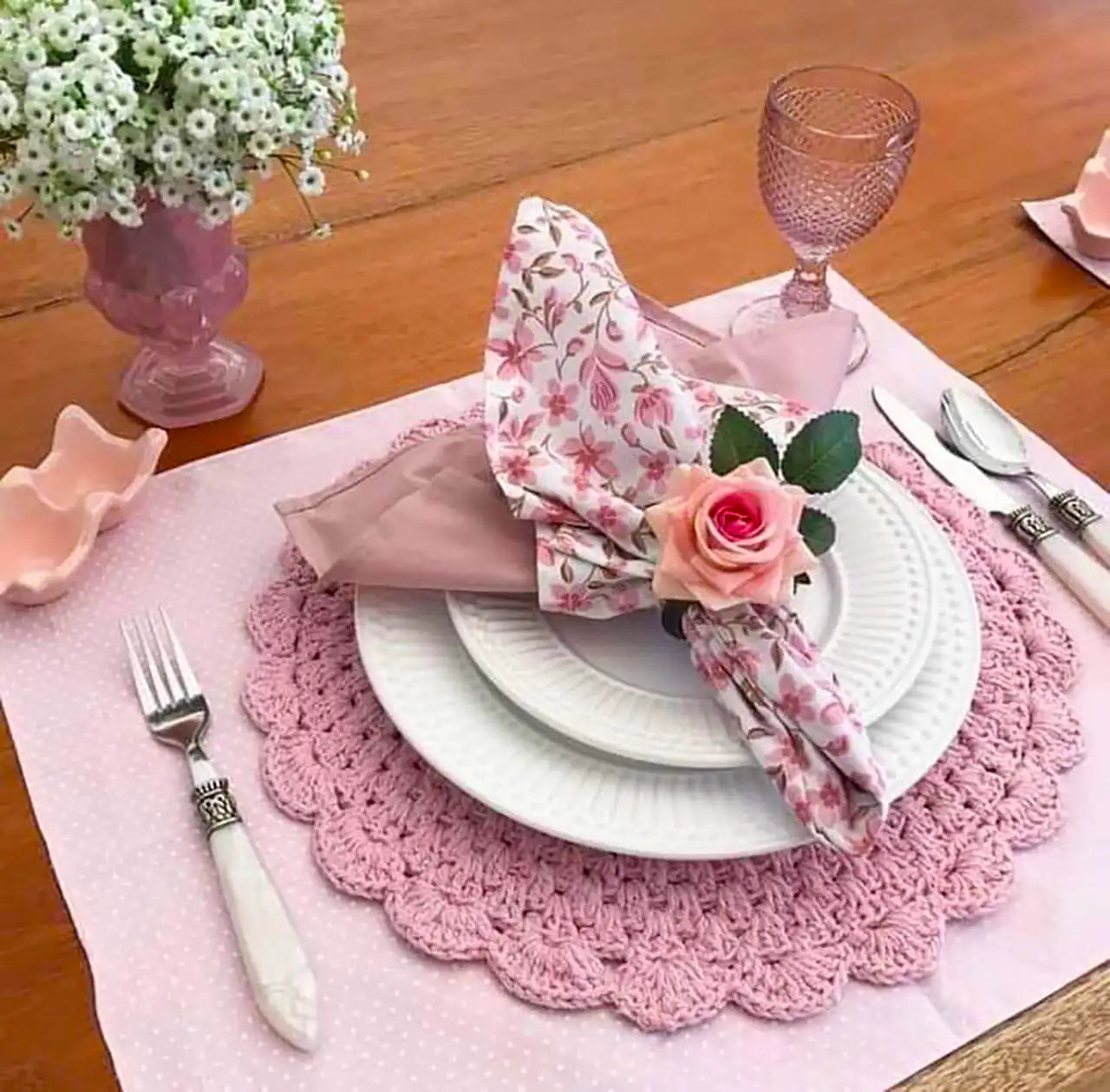 دستمال بشقاب برای پذیرایی