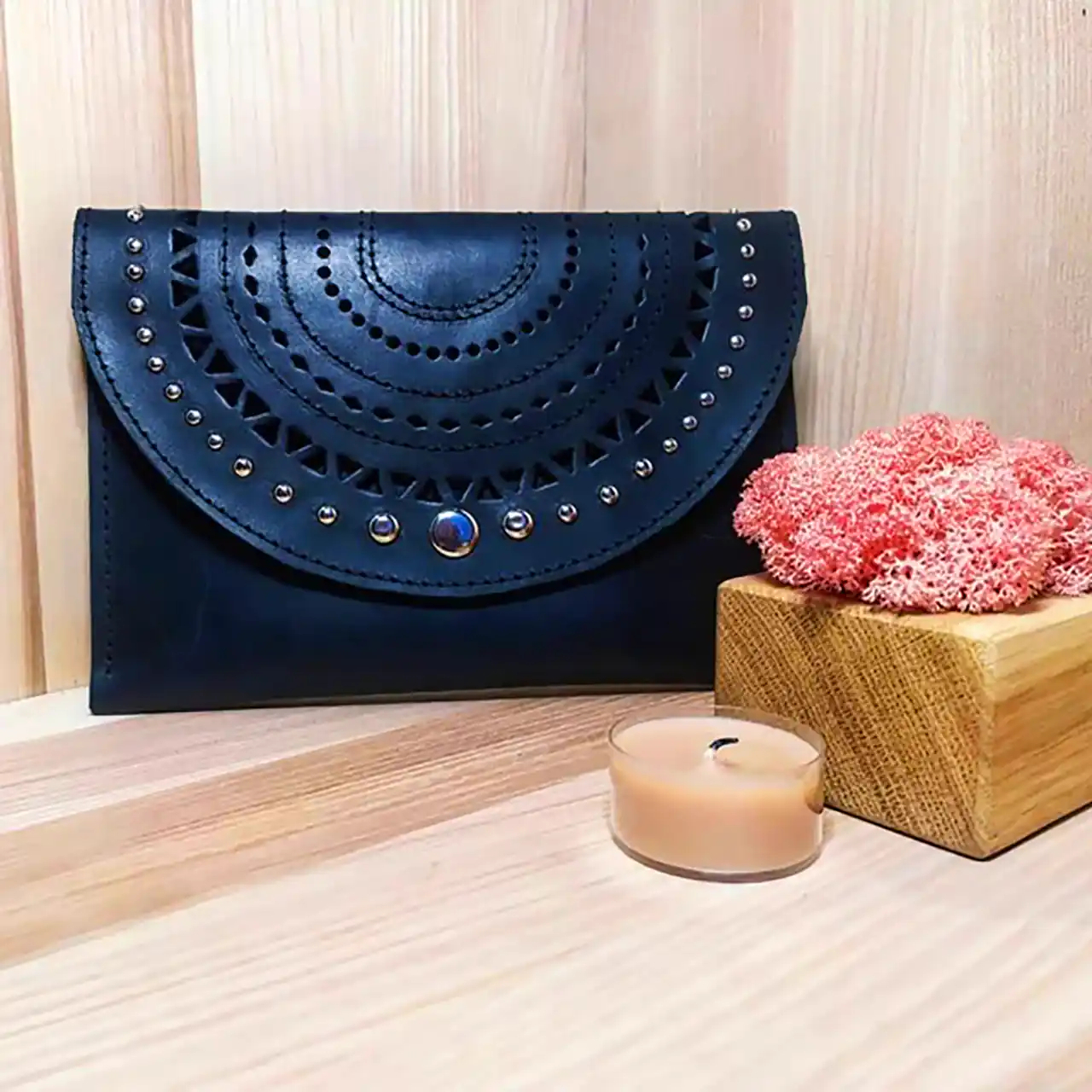 کیف پول چرمی دست دوز