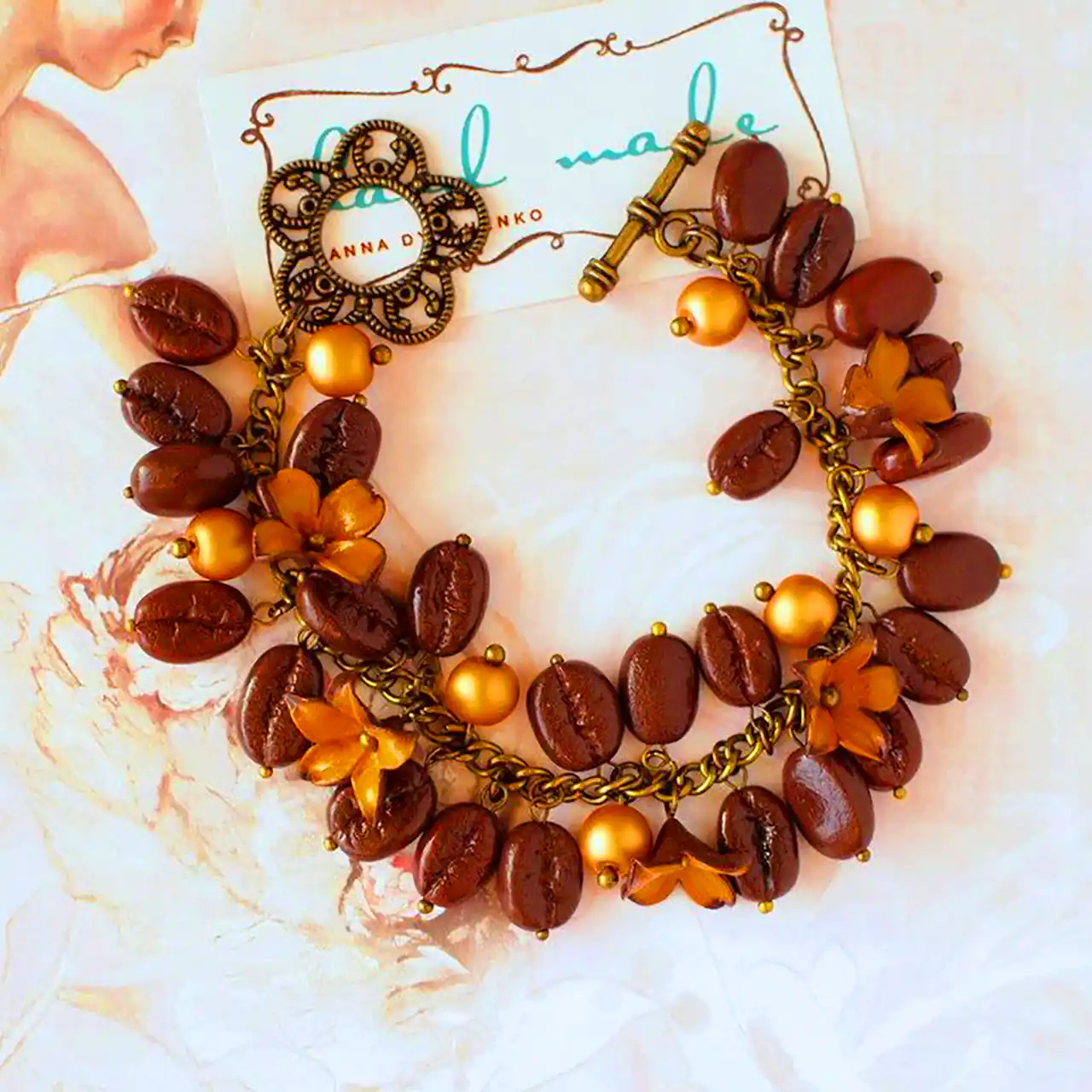 زیورآلات دستساز با الهام از قهوه