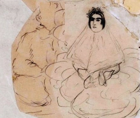 نقاشی اصلی ناصرالدین شاه از جیران
