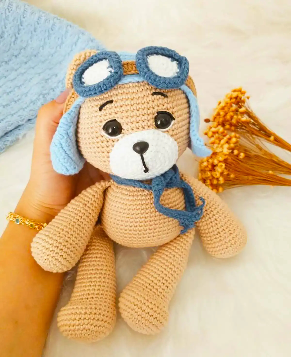 خرس بافتنی عروسکی 