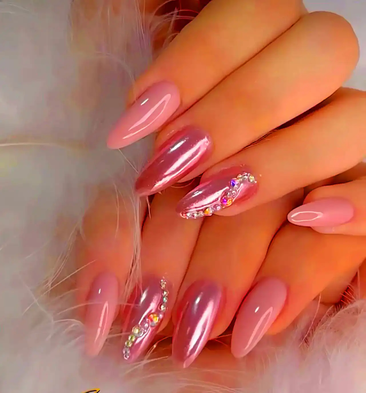 ناخن مدل آینه ای + زیباترین مدل های ناخن مدل آینه ای ترند امسال