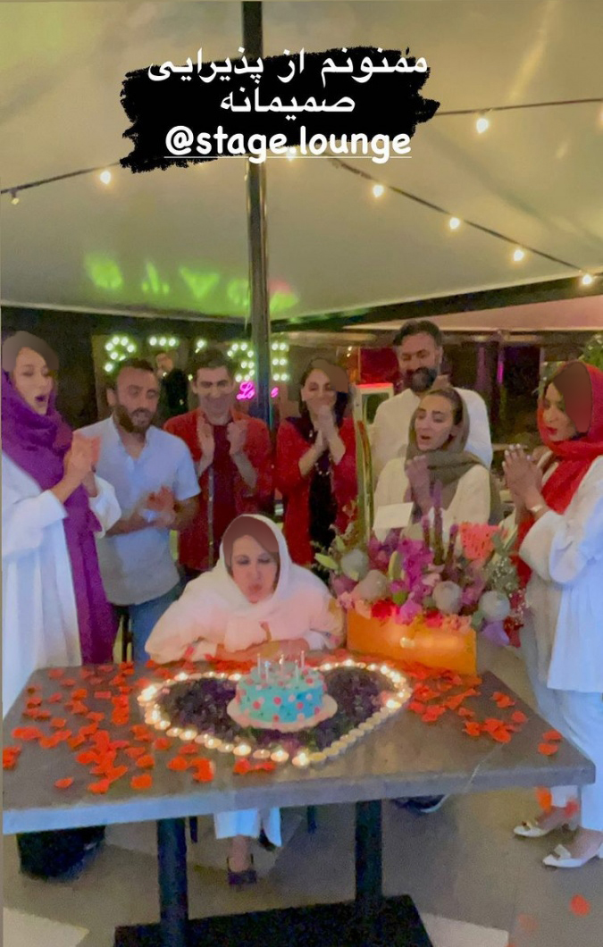 عکس‌های تولد بازیگر زن ایرانی کنار عروس معروفش