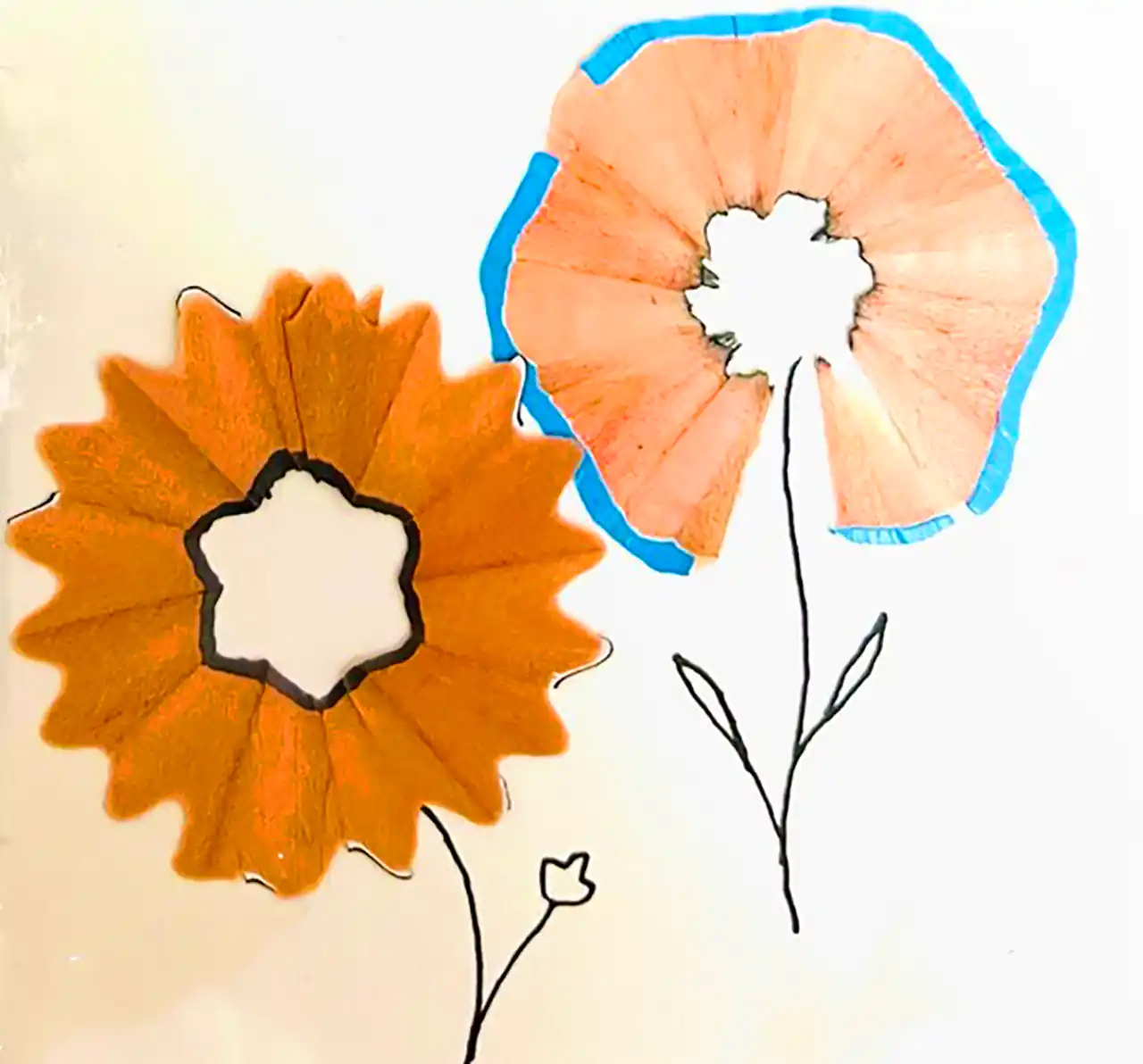 خلاقیت با تراشه های مداد