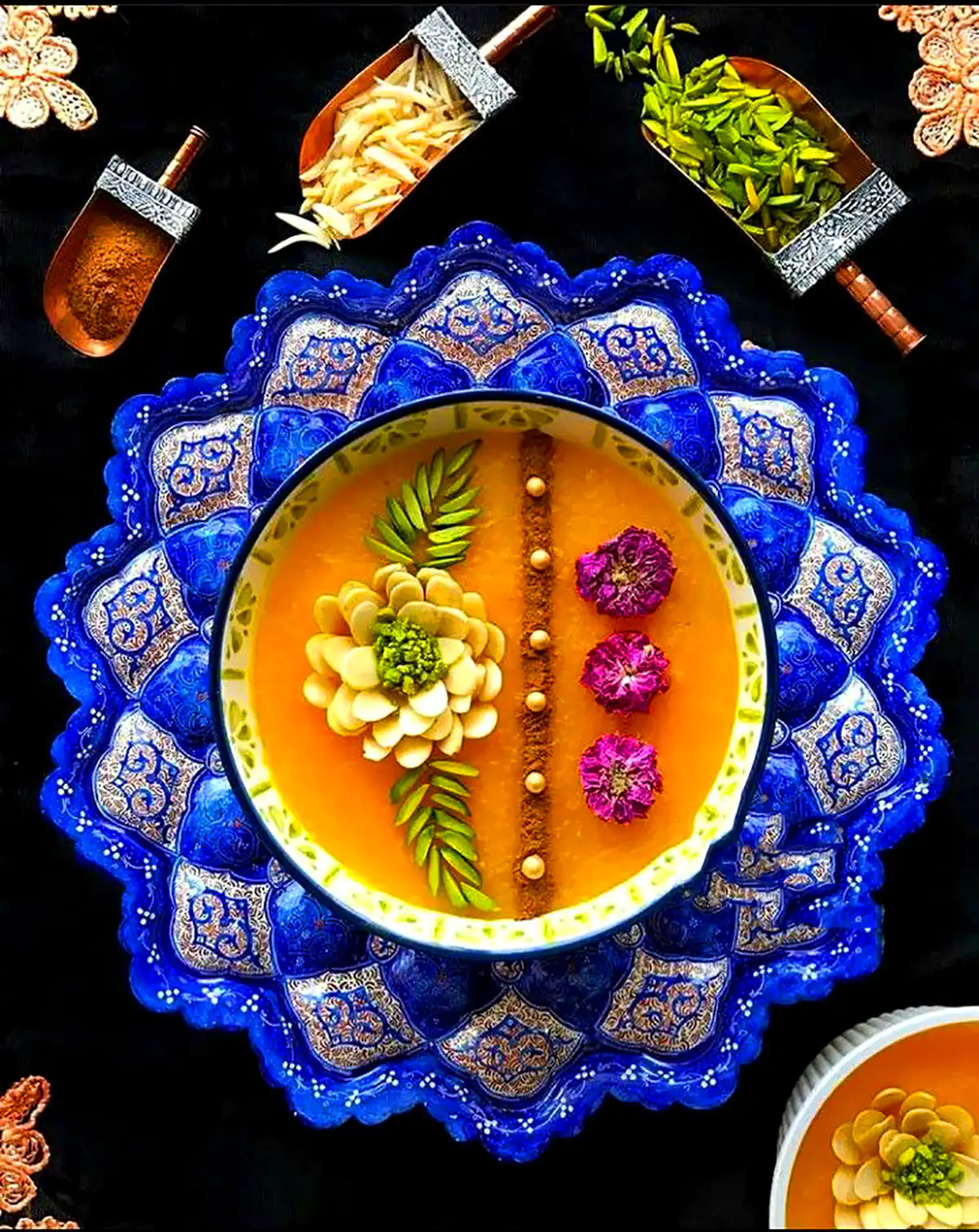 تزئین شله زرد مجلسی