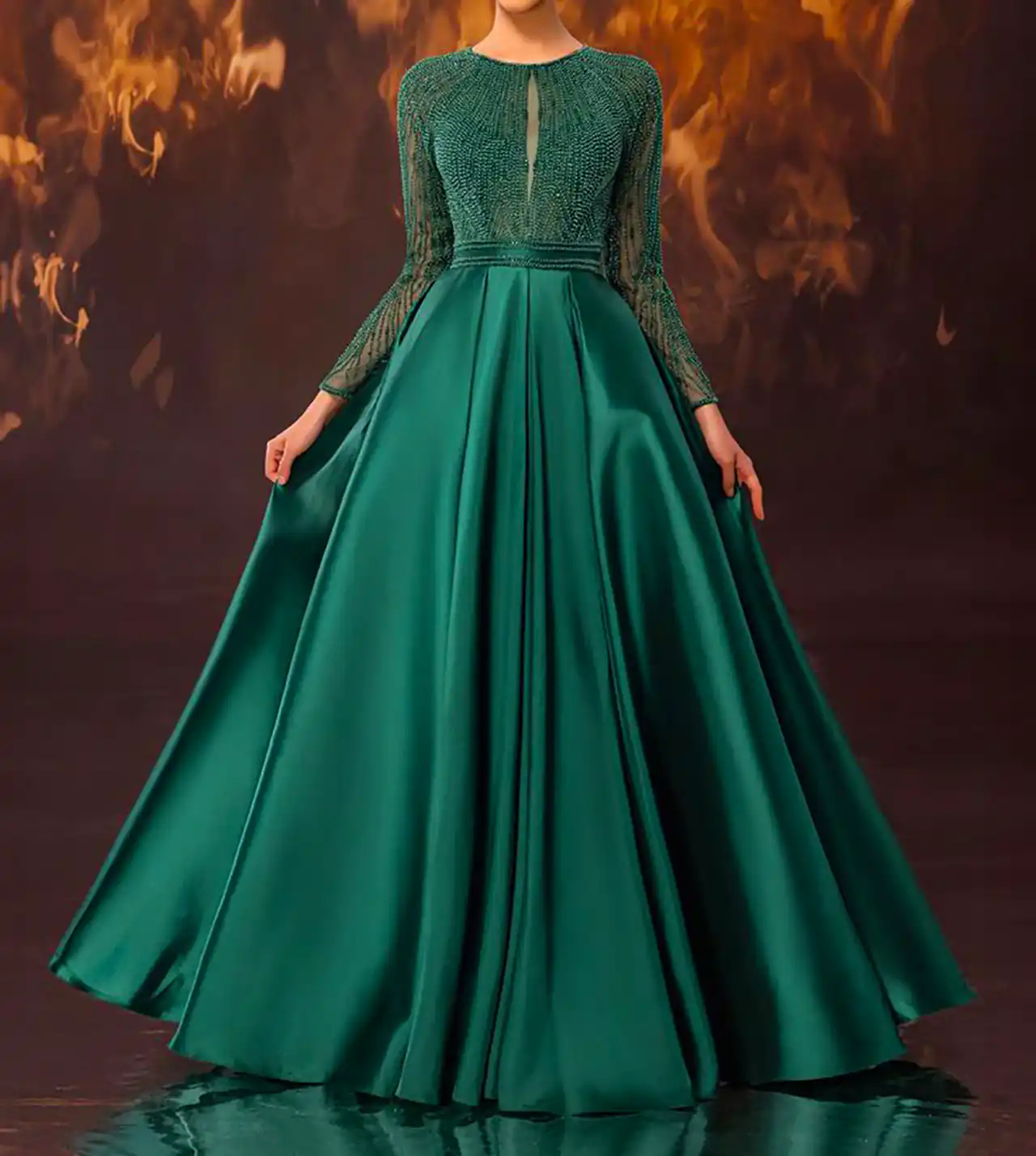 پیراهن مجلسی کله غازی شیک