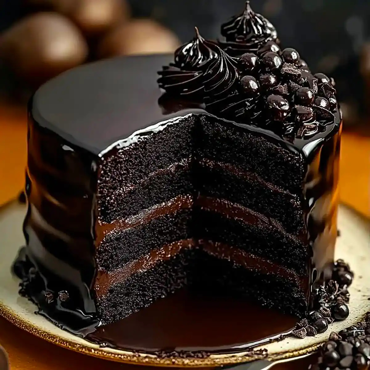 دیزاین کیک شکلاتی