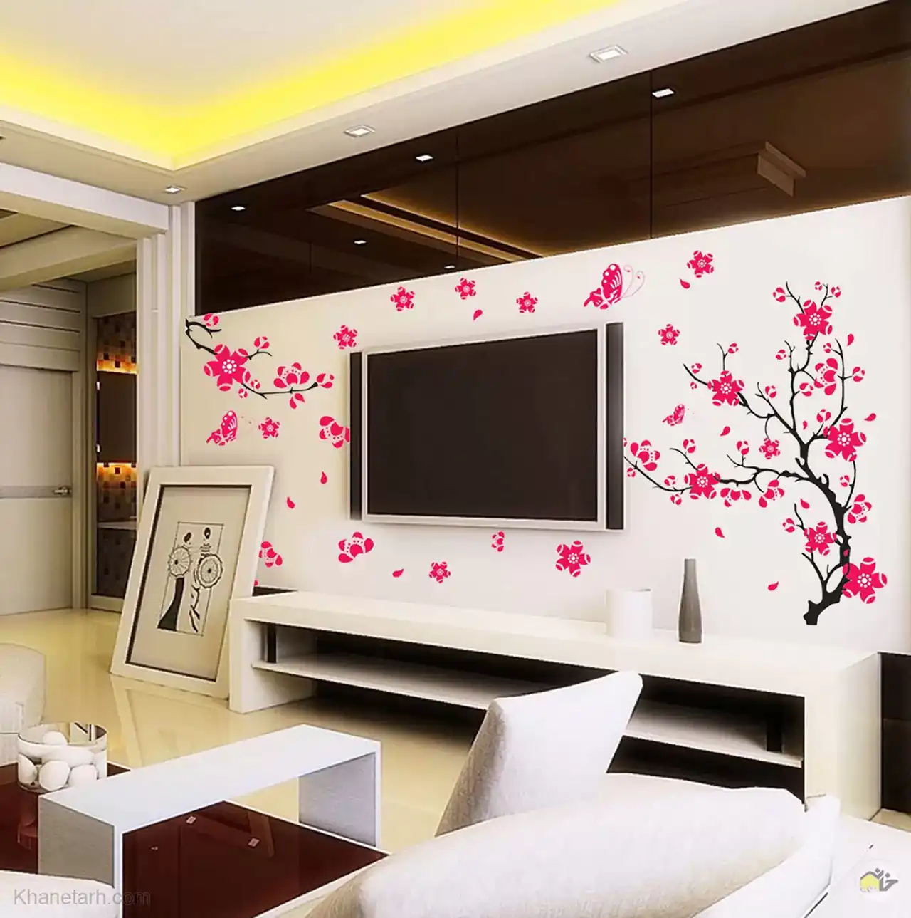 مدل دکوراسیون تلویزیون + زیباترین مدل های دکوراسیون تلویزیون بسیار شیک و لاکچری