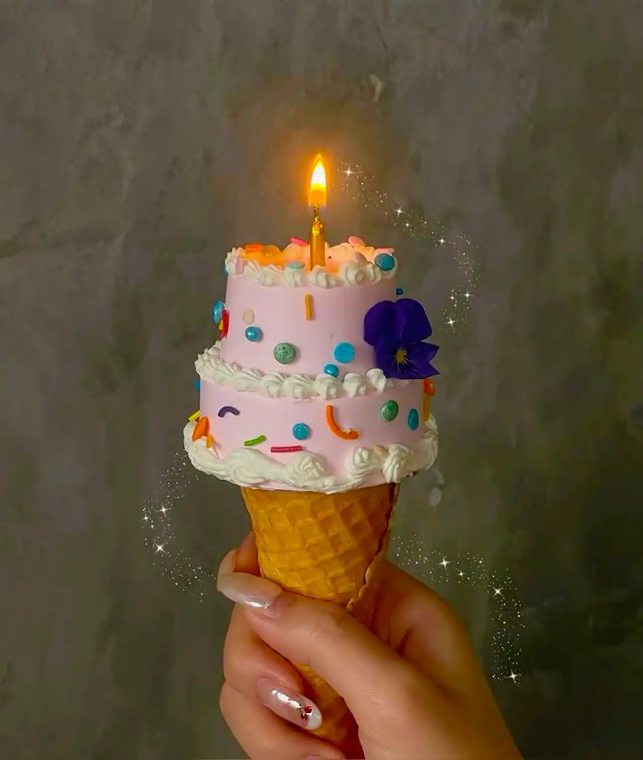 کیک بستنی جدید تولد