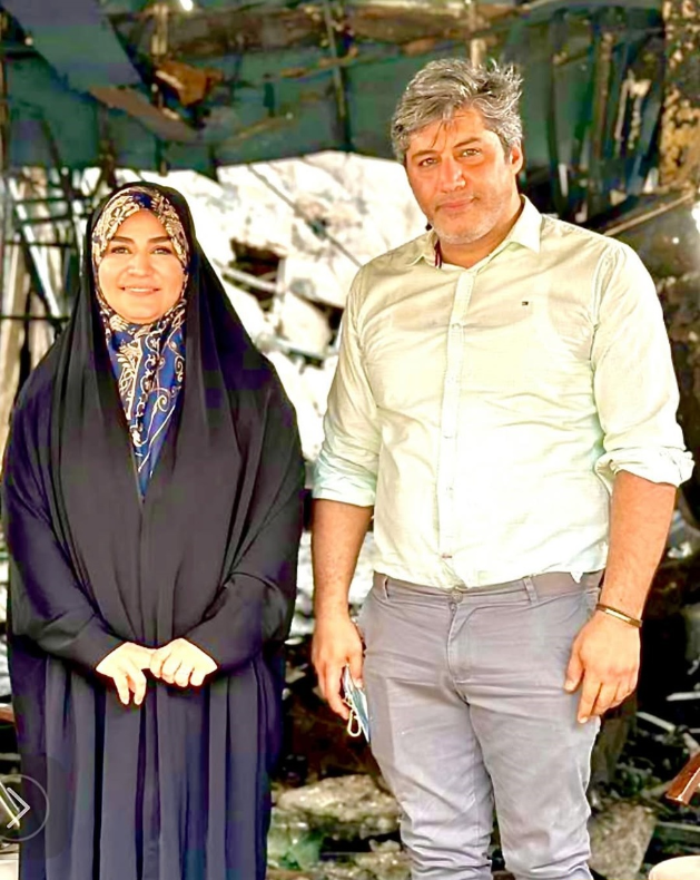 سحر امامی و همسرش