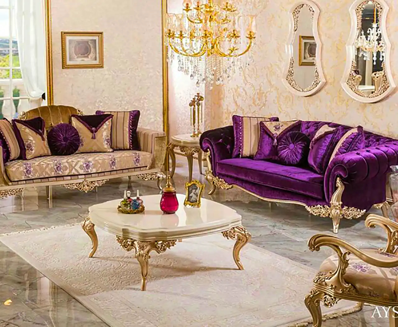 مبلمان شیک فرانسوی 