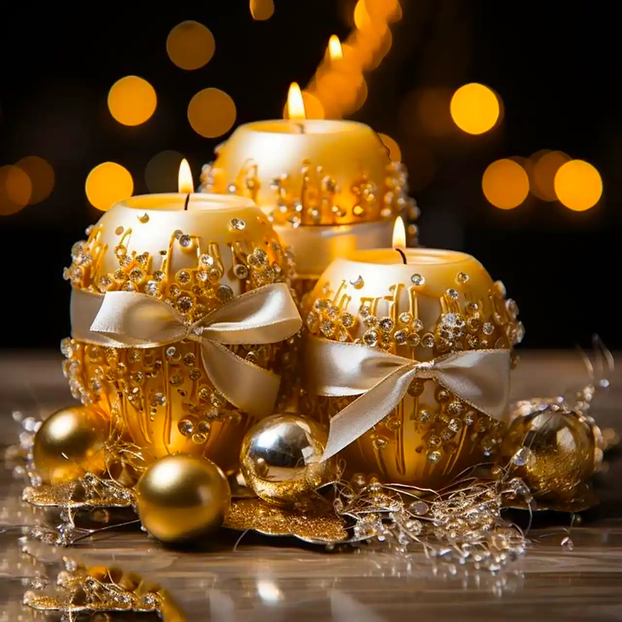 شمع دکوری رومیزی شیک 