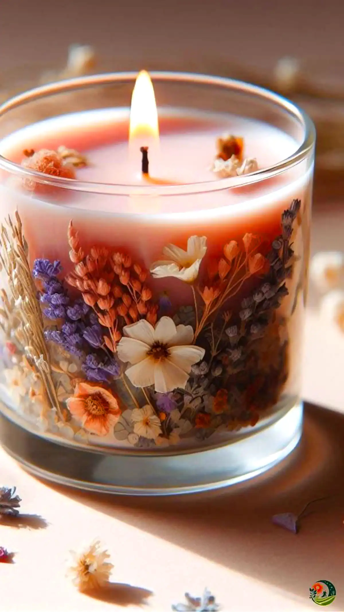 شمع شیشه ای معطر