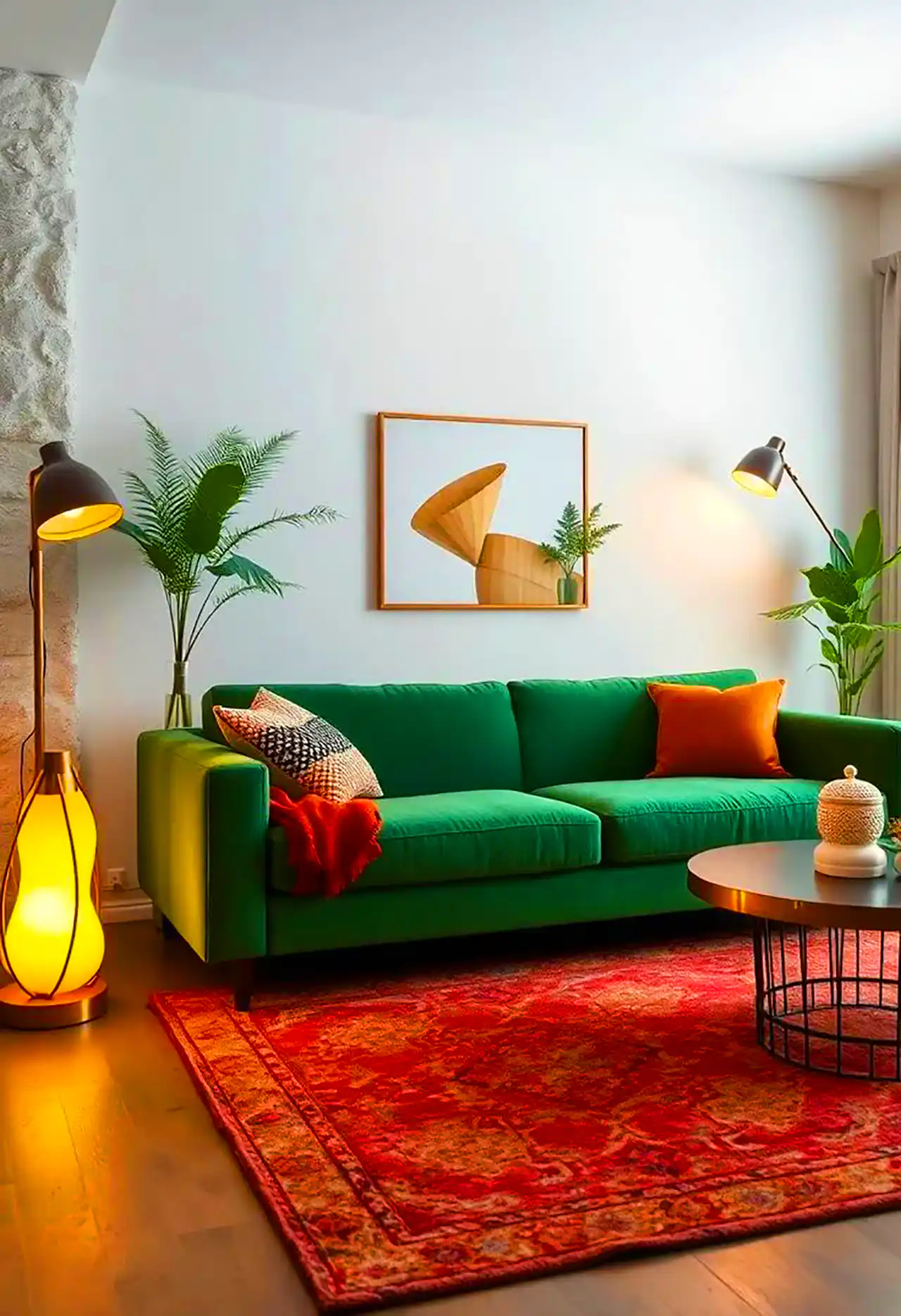 دیزاین خونه با فرش لاکی 