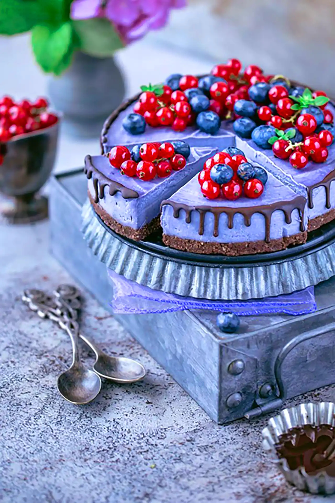 دسر با دیزاین بلوبری