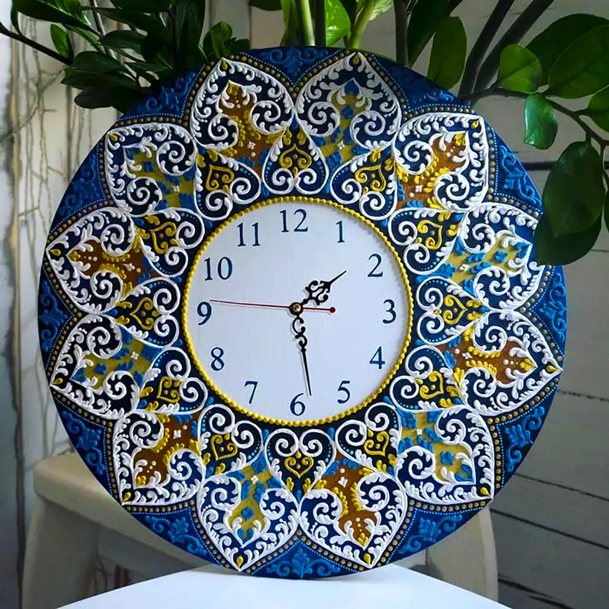 ساعت دیواری خاتم کاری