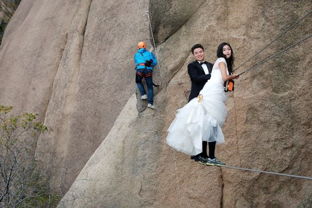 ازدواج عجیب زوج کوهنورد 